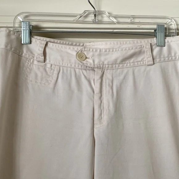 Banana Republic Cream khakis Martin Fit Size 10 - Picture 2 of 2